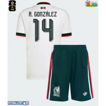 Mexico Armando Gonzalez #14 Bortedraktsett Barn VM 2026 Kortermet (+ Korte bukser)